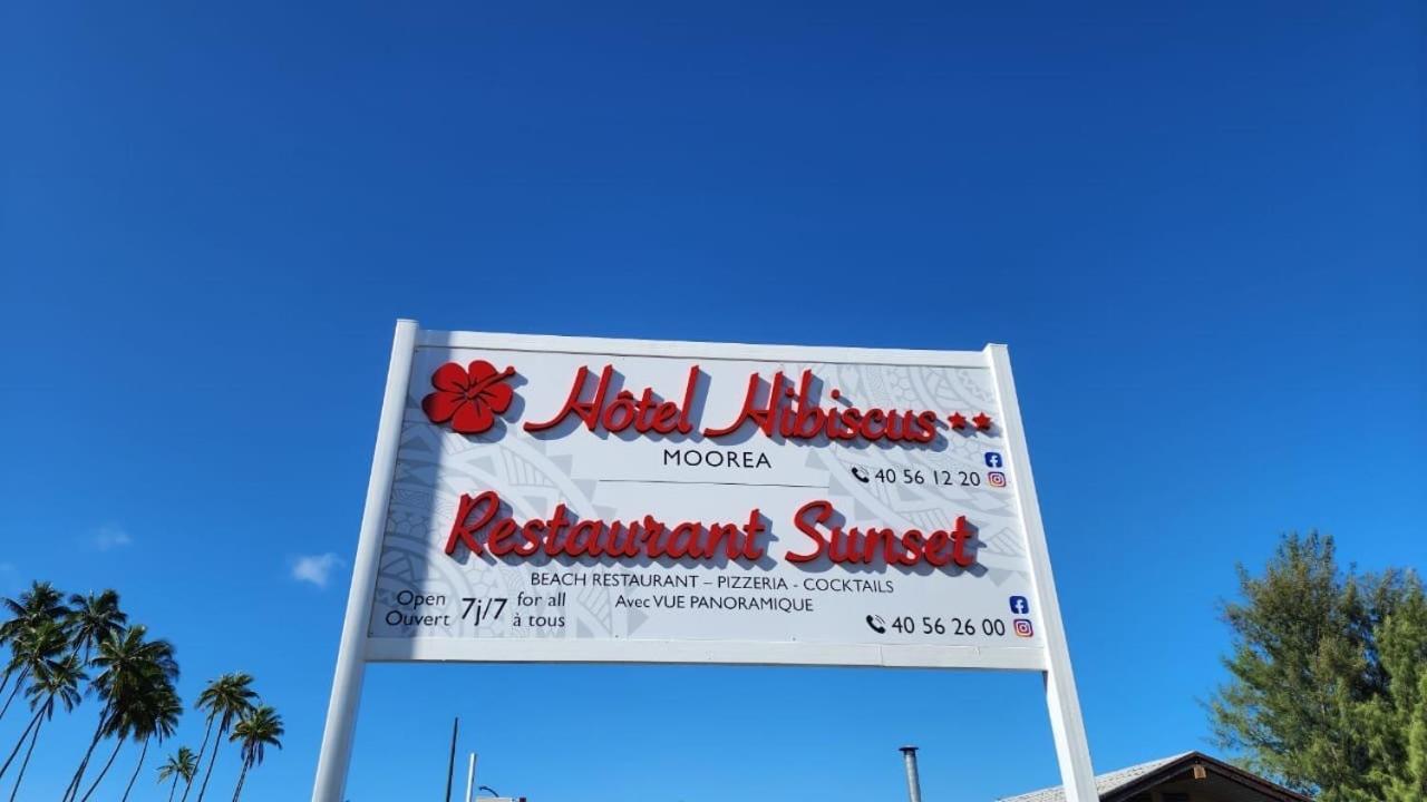 Hotel Hibiscus Papetoai Eksteriør bilde